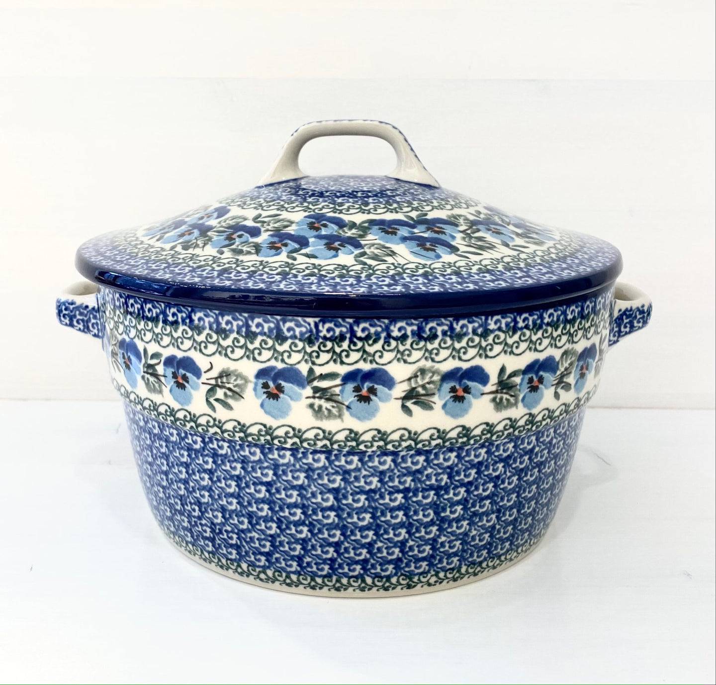 Casserole with lid 1.75 l - violet blue