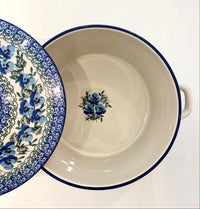 Casserole with lid 1.75 l - violet blue