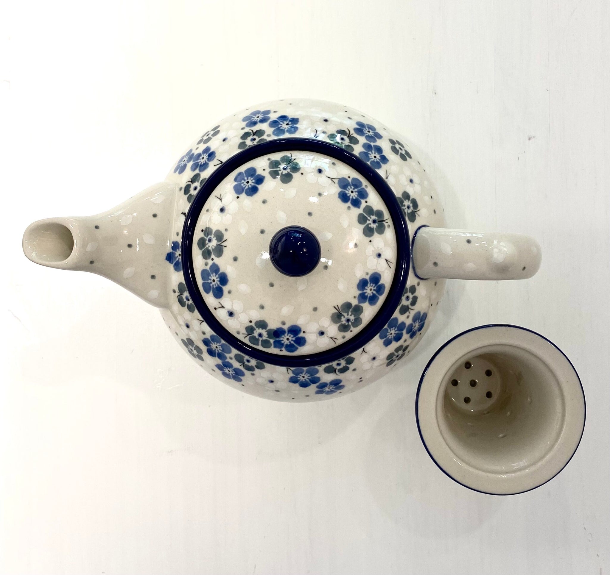 Teepannu 1,2L + haudutin - blue whisper
