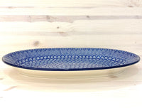Large oval baking dish/serving dish 45.5cm - sea