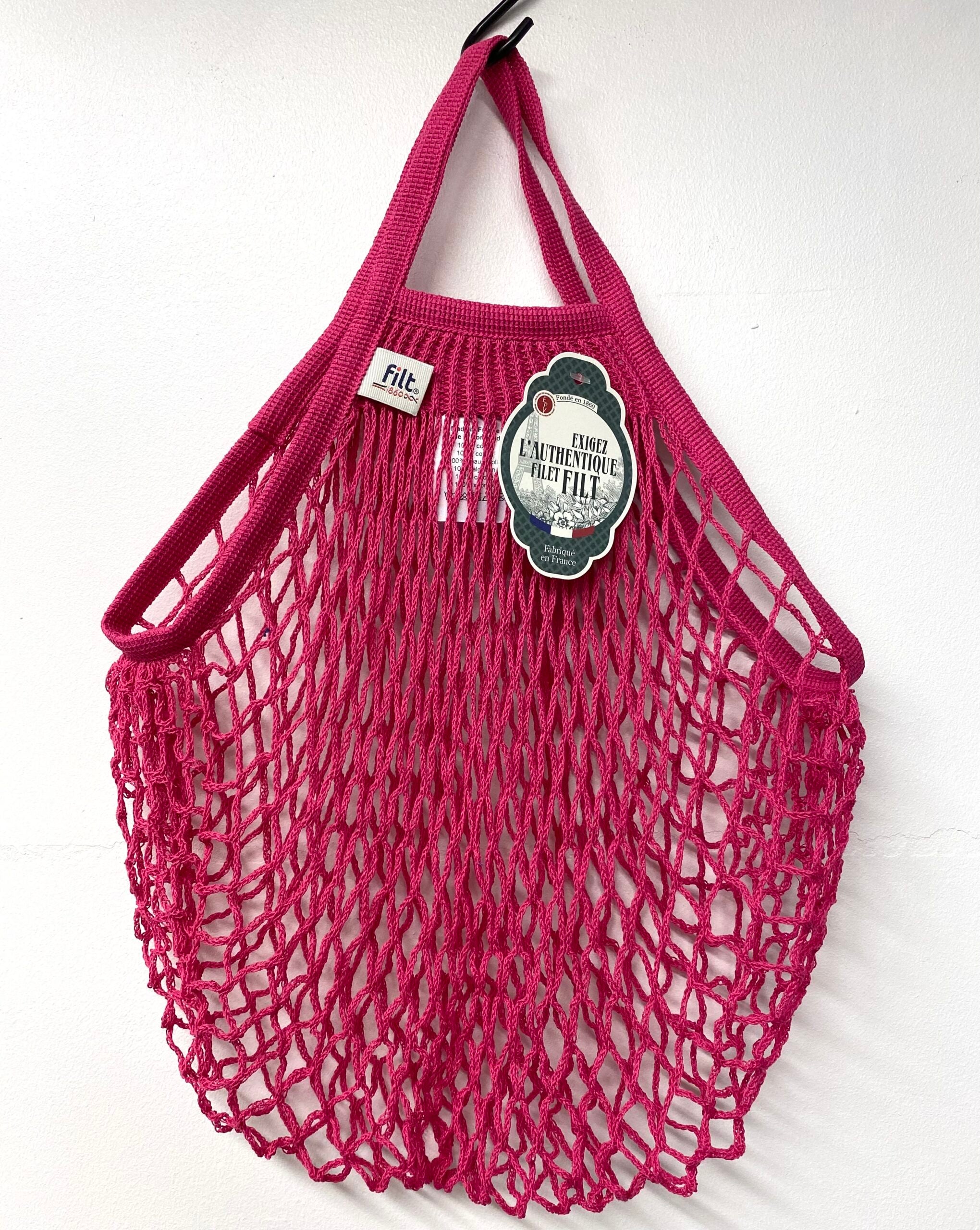 Mesh bag - fuchsia