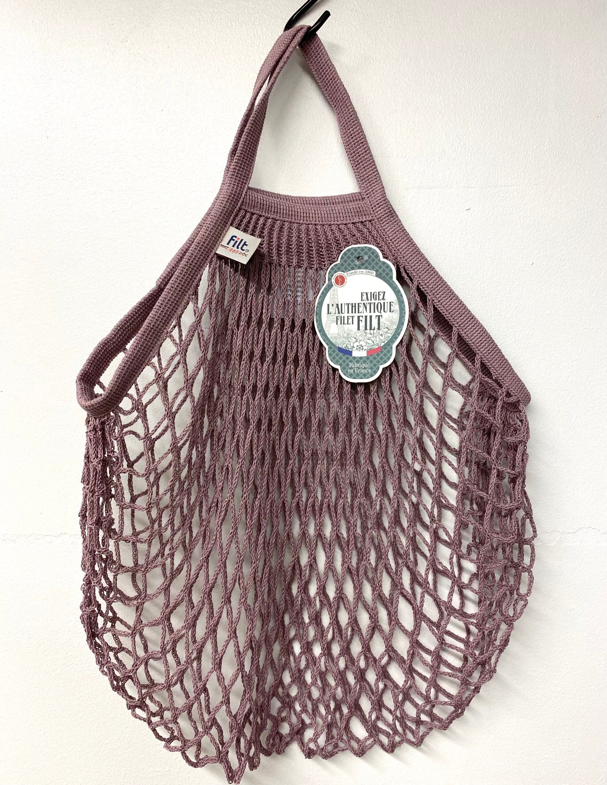 Mesh bag - plum