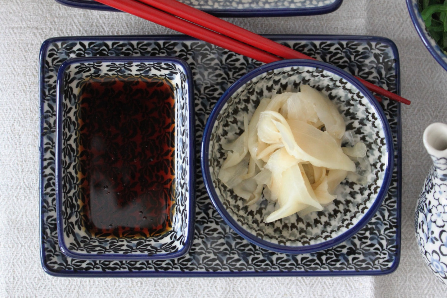 Soy dip cup 9.5 x 6.5cm - sapphire red