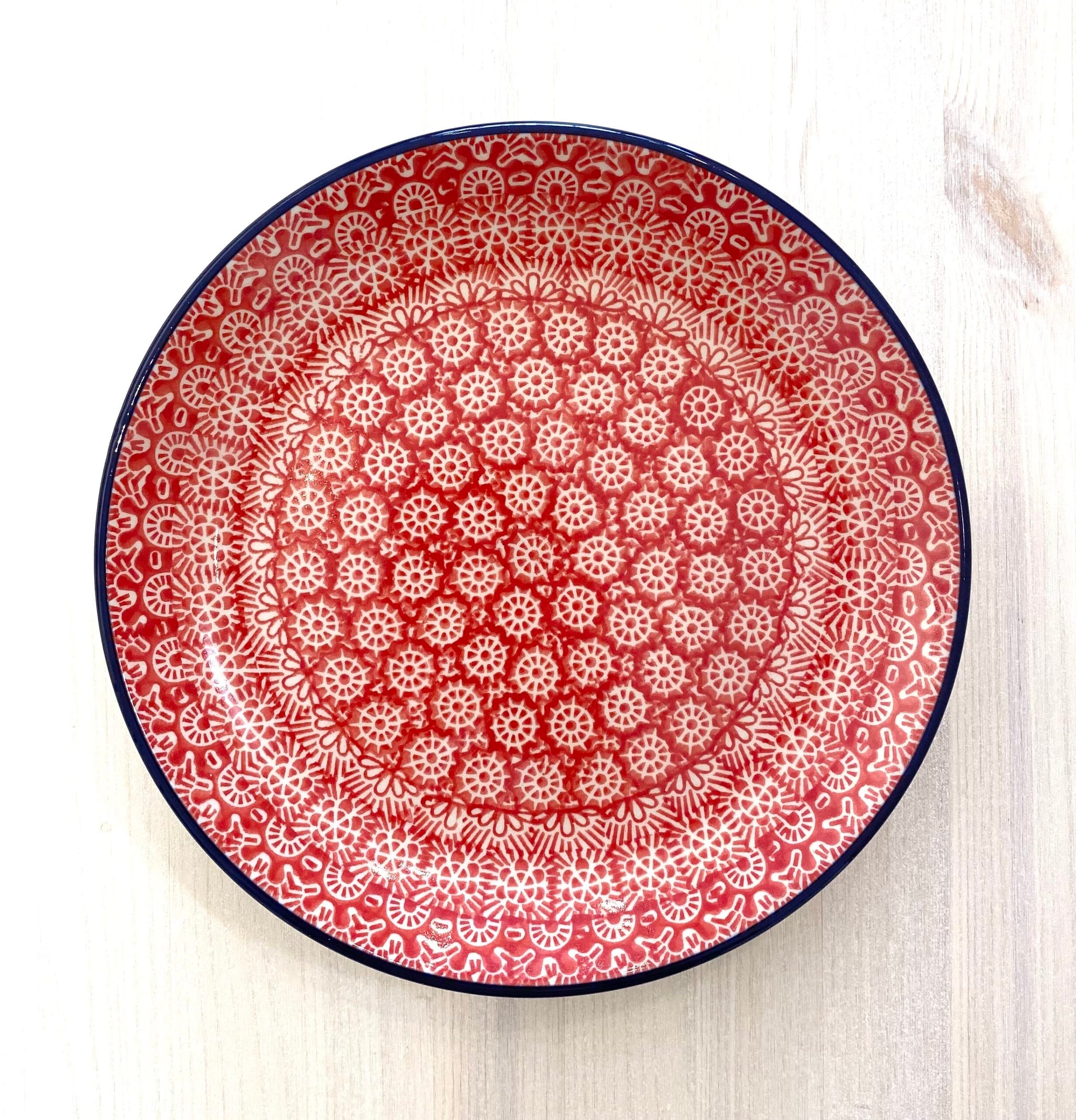 Cake plate ⌀19.5cm - sea red