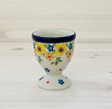 Egg cup with foot - primrose