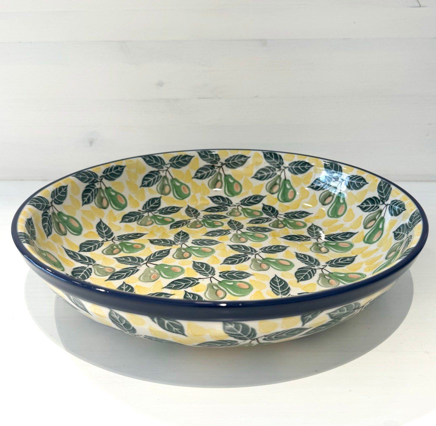 Klassisk platt skål 2,5 l - pera