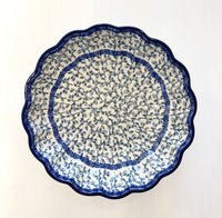 Flat bowl with wavy edges 1l - juniper