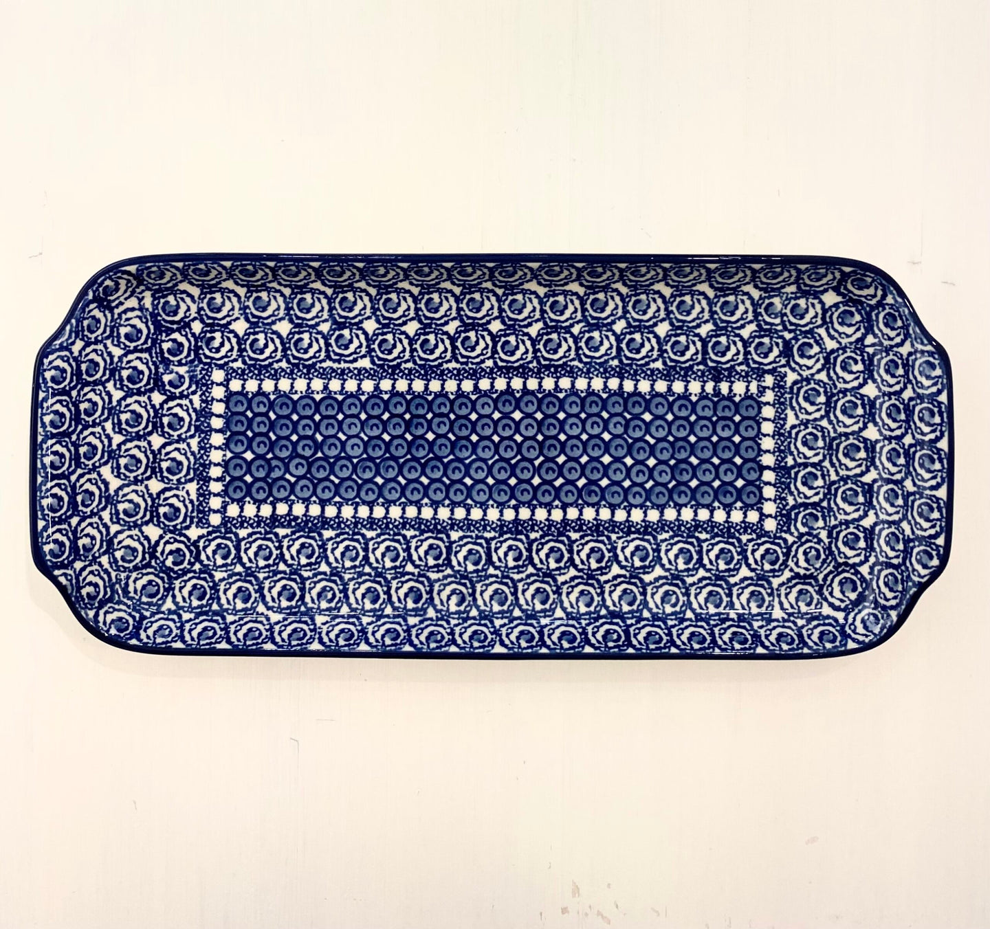 Serving plate 32 x 14.5cm - blueberry soil