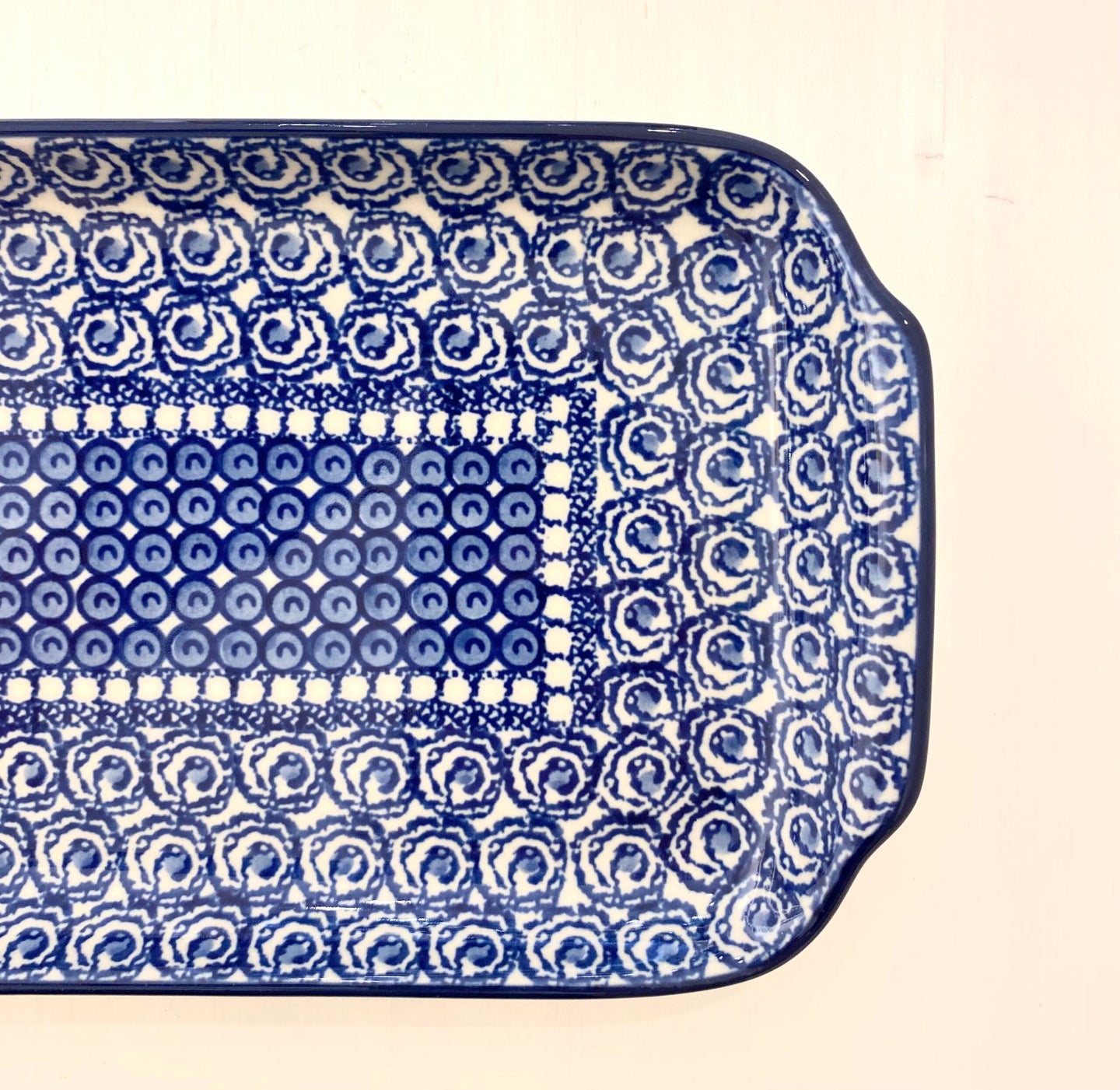 Serving plate 32 x 14.5cm - blueberry soil