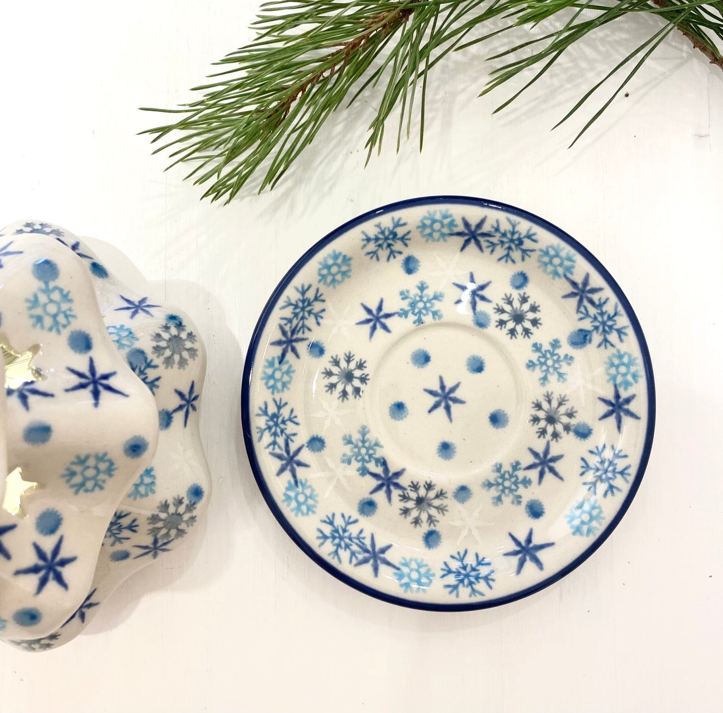 Kuusi tuikkulyhty iso - frosty blue
