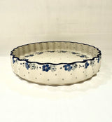Pie dish 2 - star flower light blue