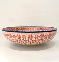 Flat bowl 1l - riviera red