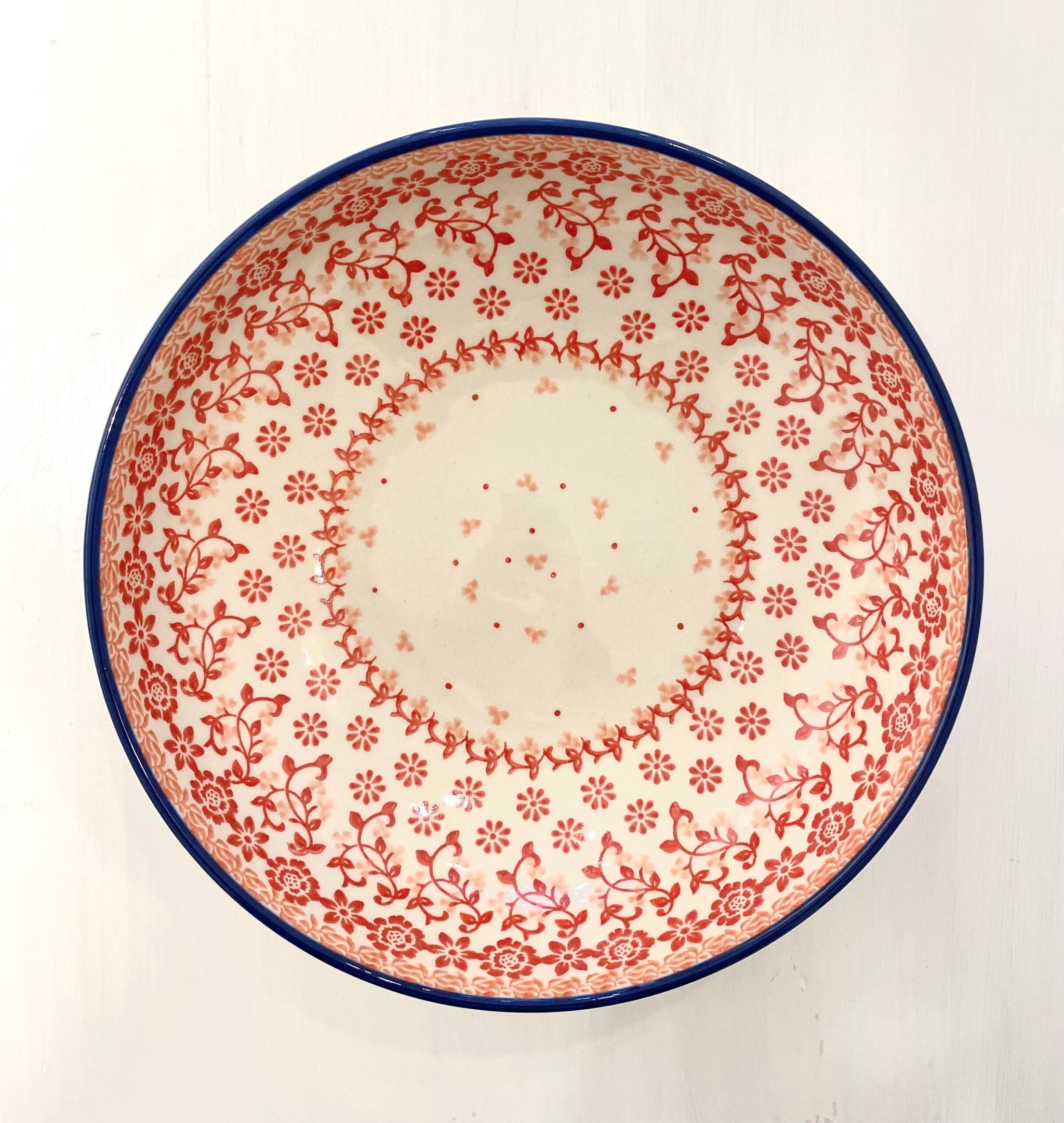 Flat bowl 1l - riviera red