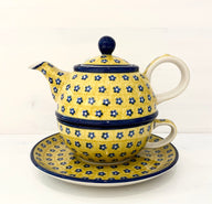 Cup &amp; saucer &amp; teapot - sun