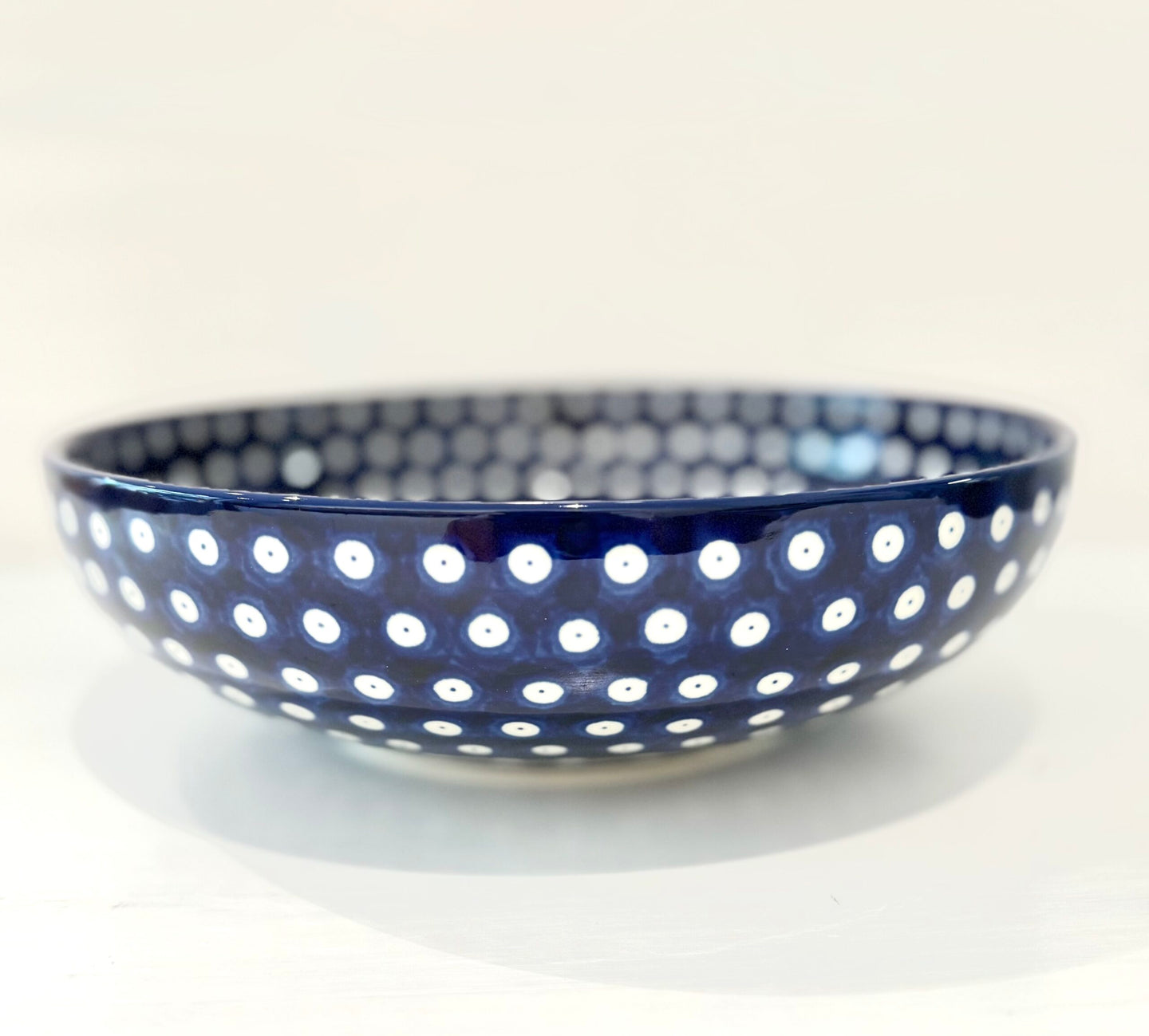 Flat bowl 2.5l - peacock eye