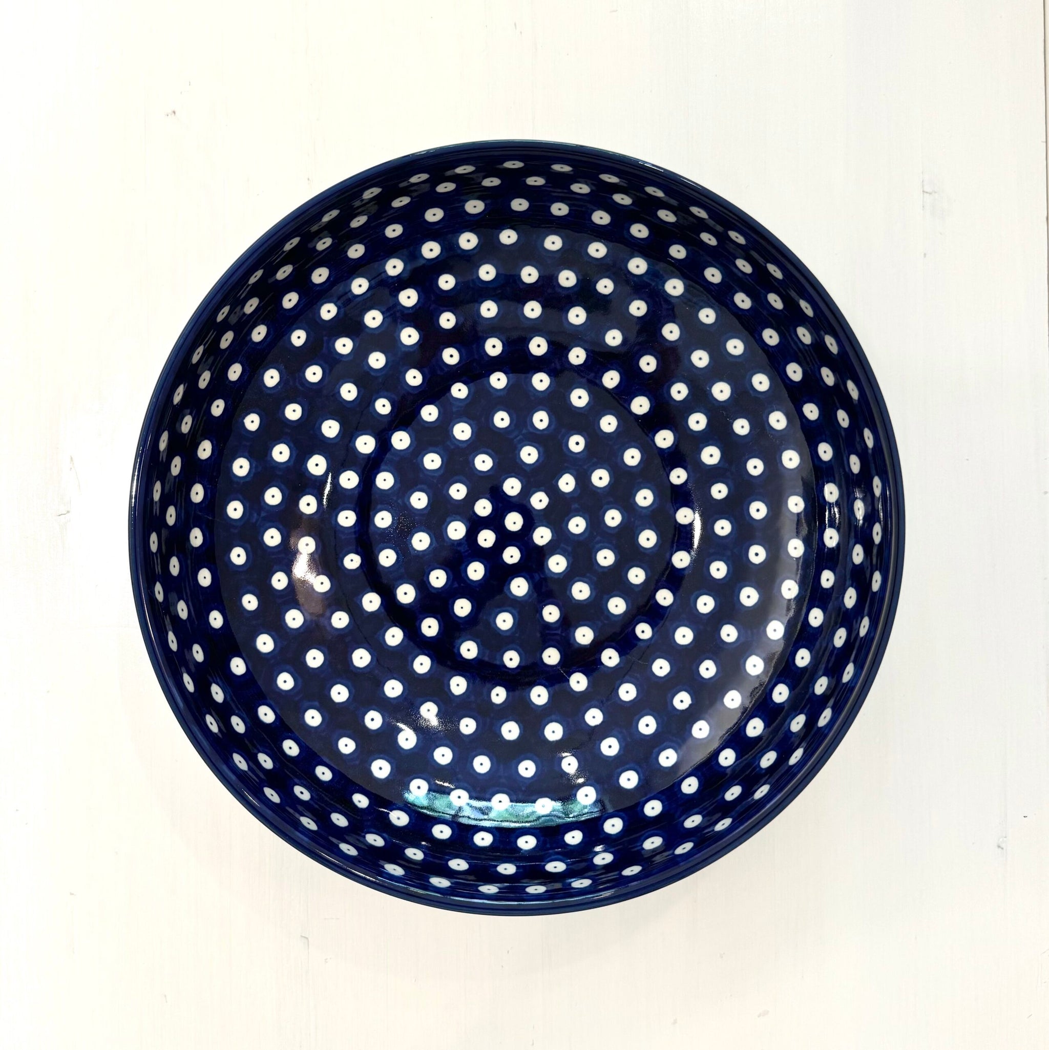 Flat bowl 2.5l - peacock eye