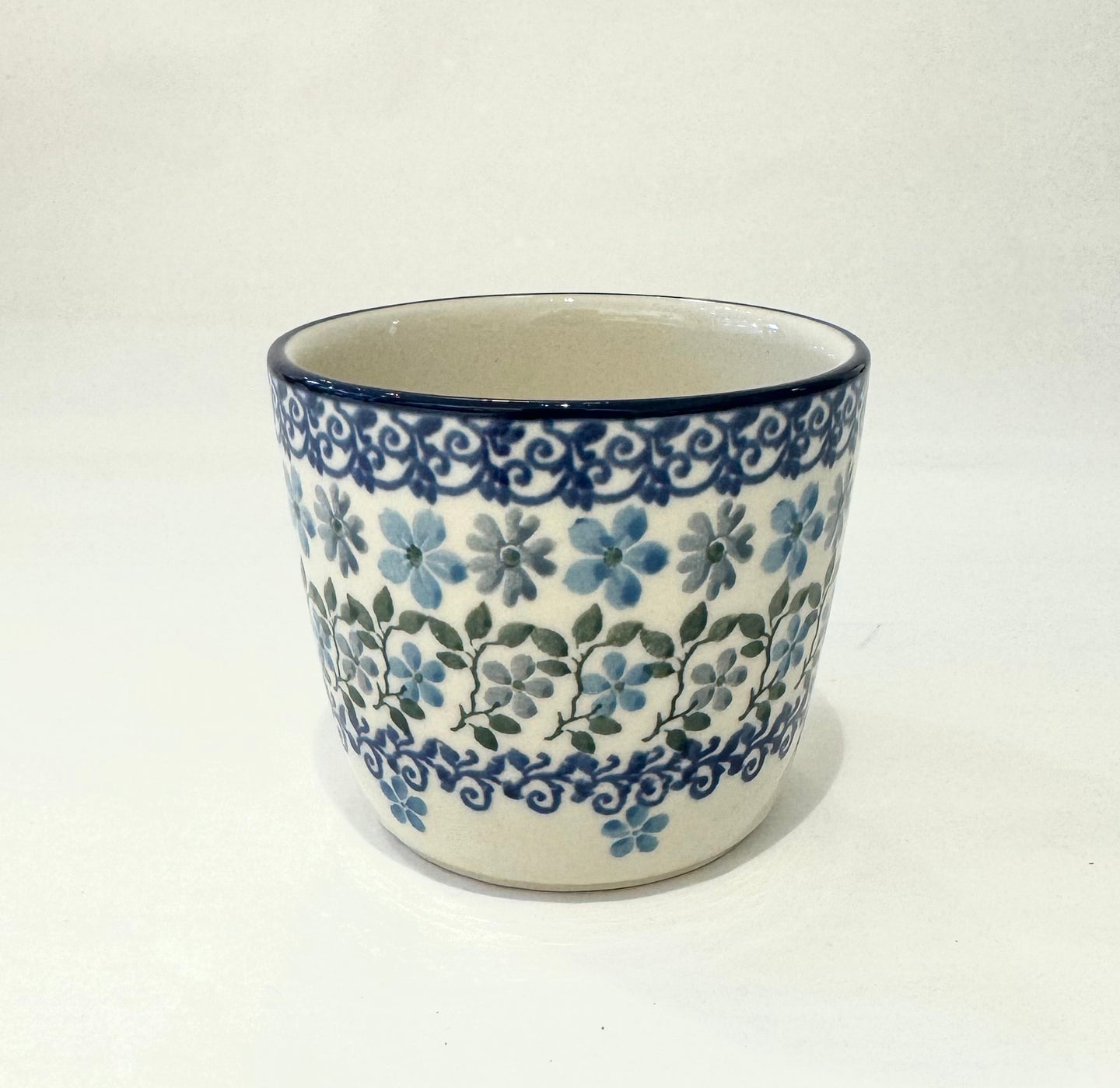 Korvaton muki 0,18l - millefiori sininen