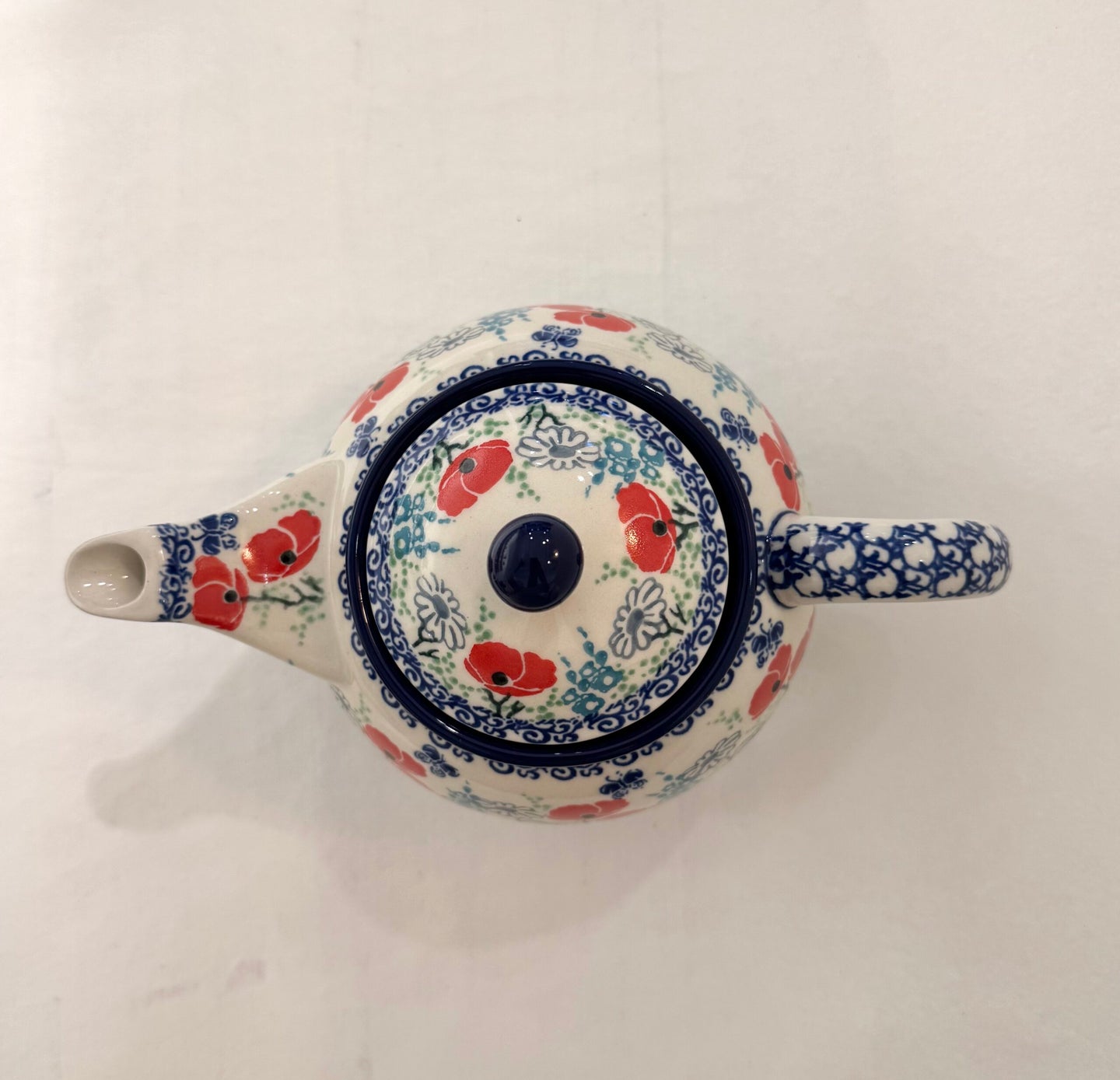 Teepannu 0,9L + haudutin - poppies
