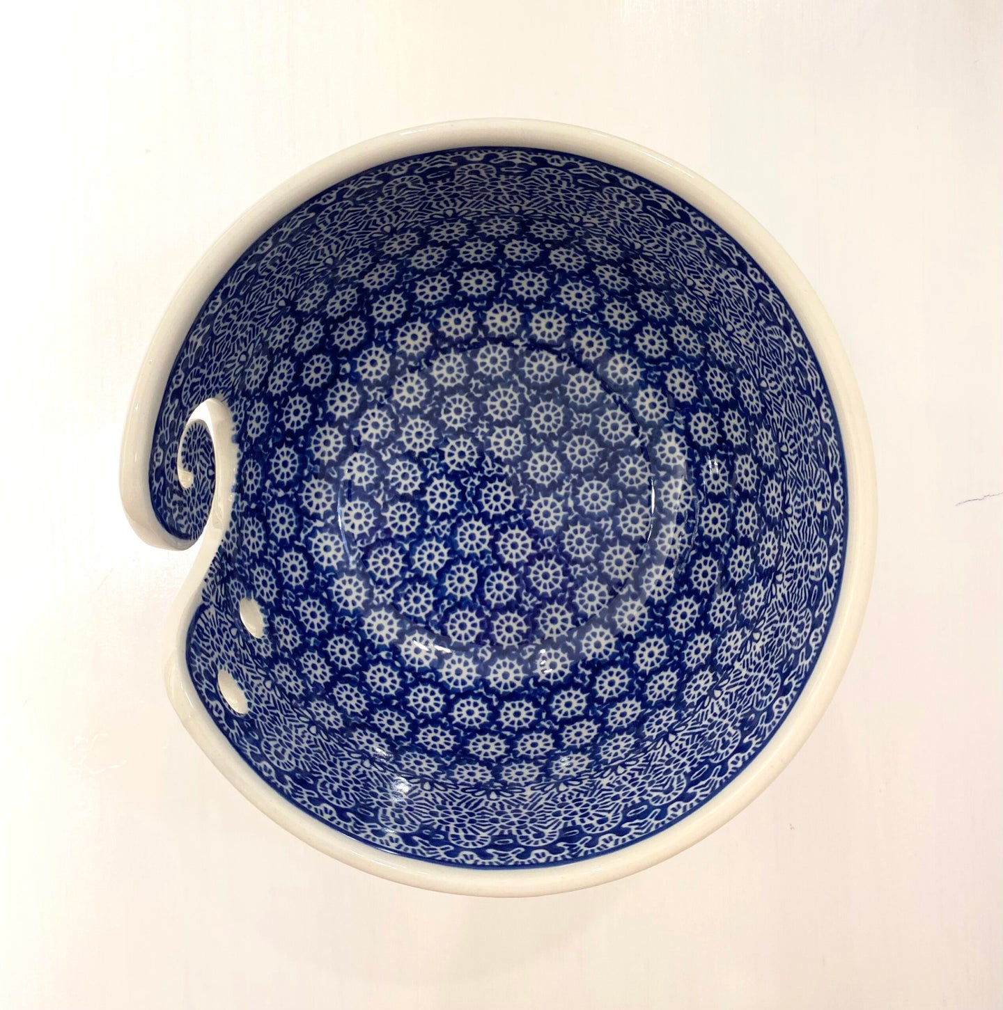 Wire bowl - sea