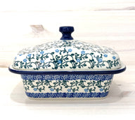 Butter dish - georgia blue