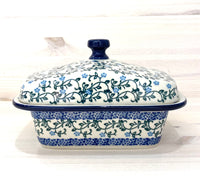 Butter dish - georgia blue