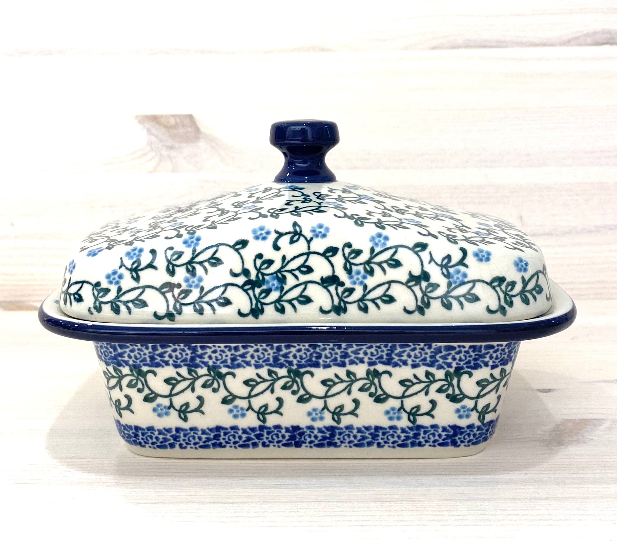 Butter dish - georgia blue