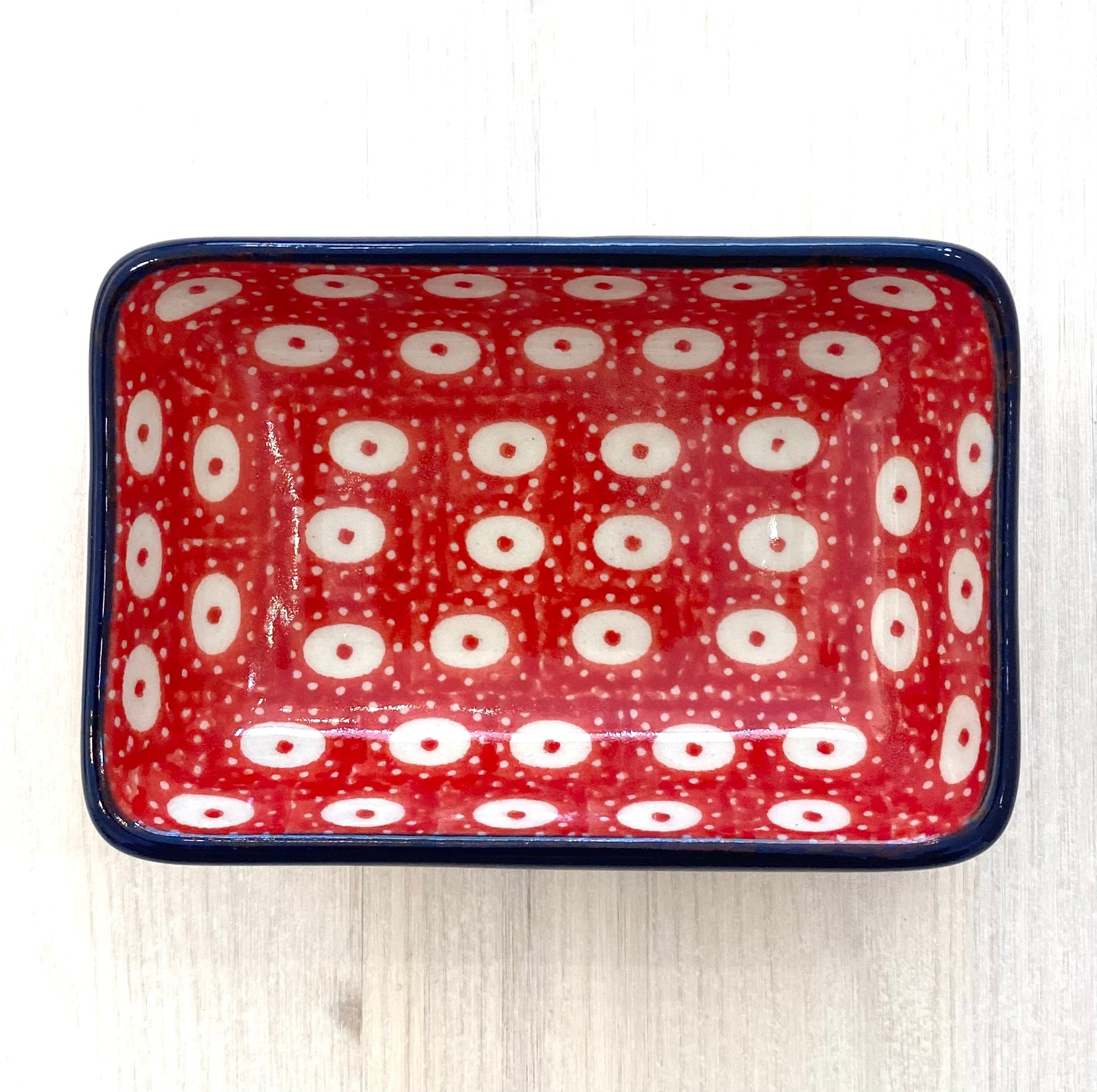 Soy dip cup 9.5 x 6.5cm - sapphire red