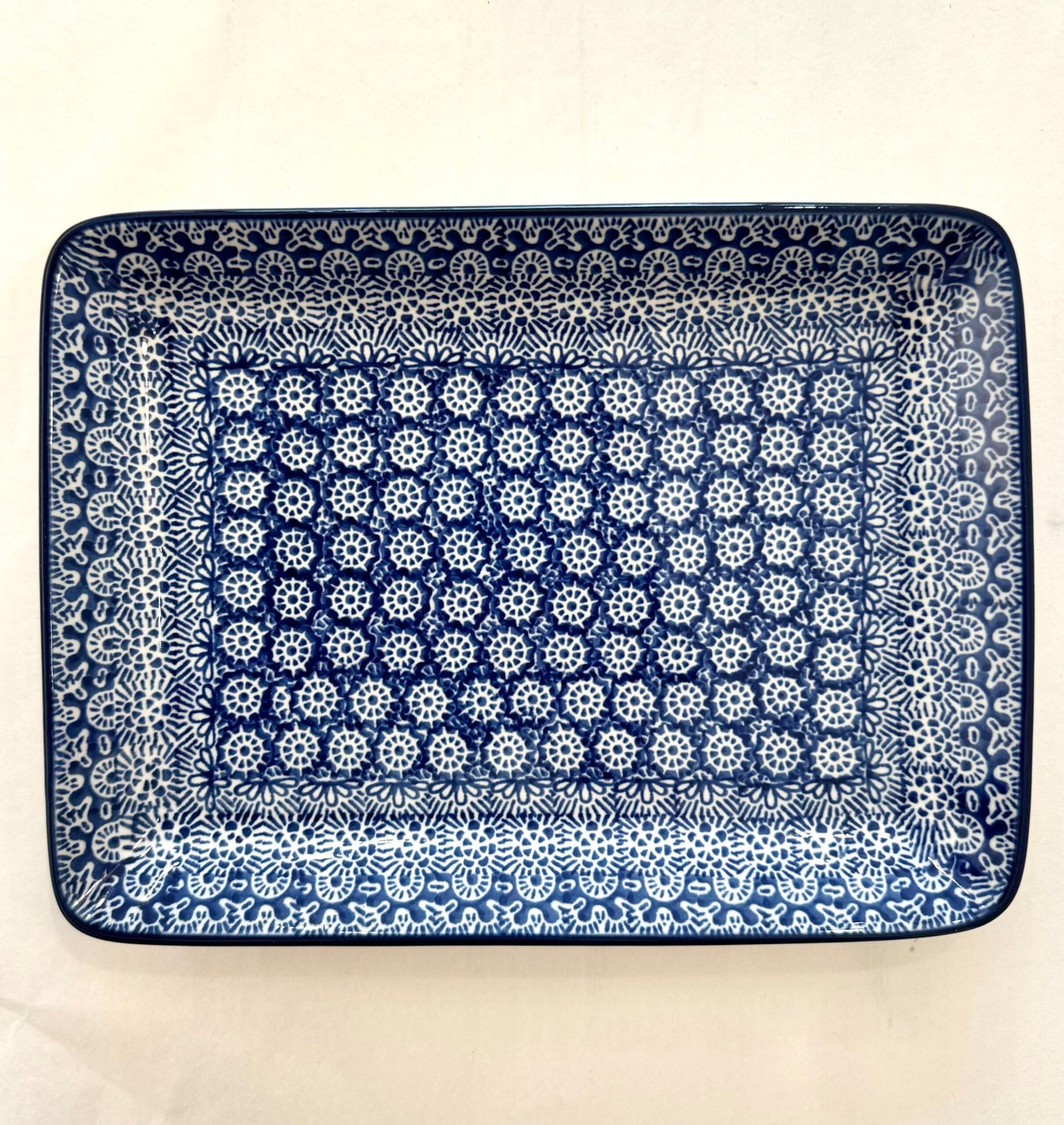 Serving plate 24 x 18.5cm - sea