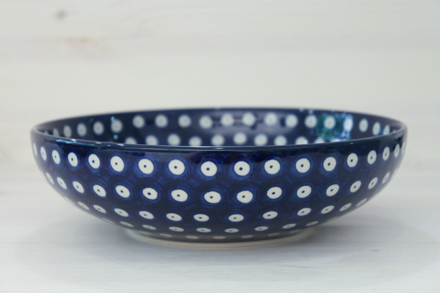 Flat bowl 1l - peacock eye
