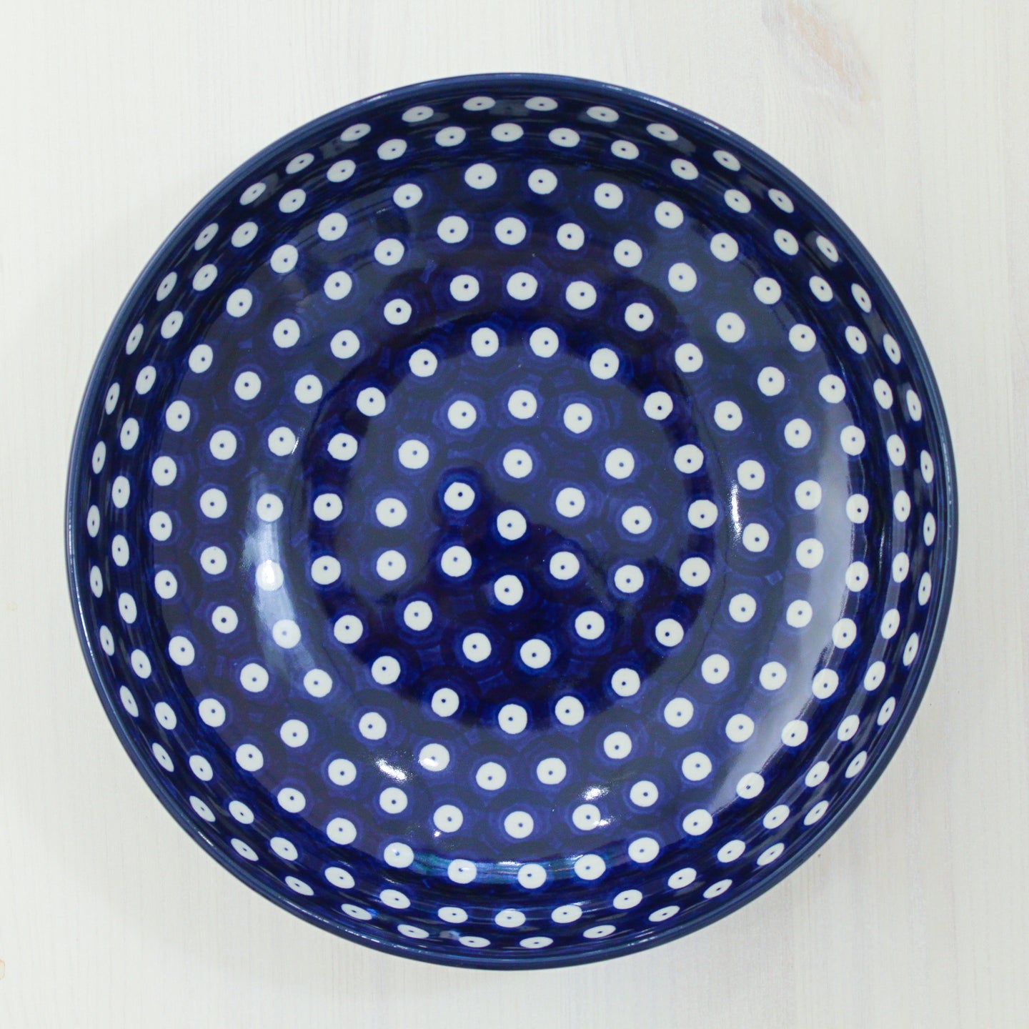 Flat bowl 1l - peacock eye