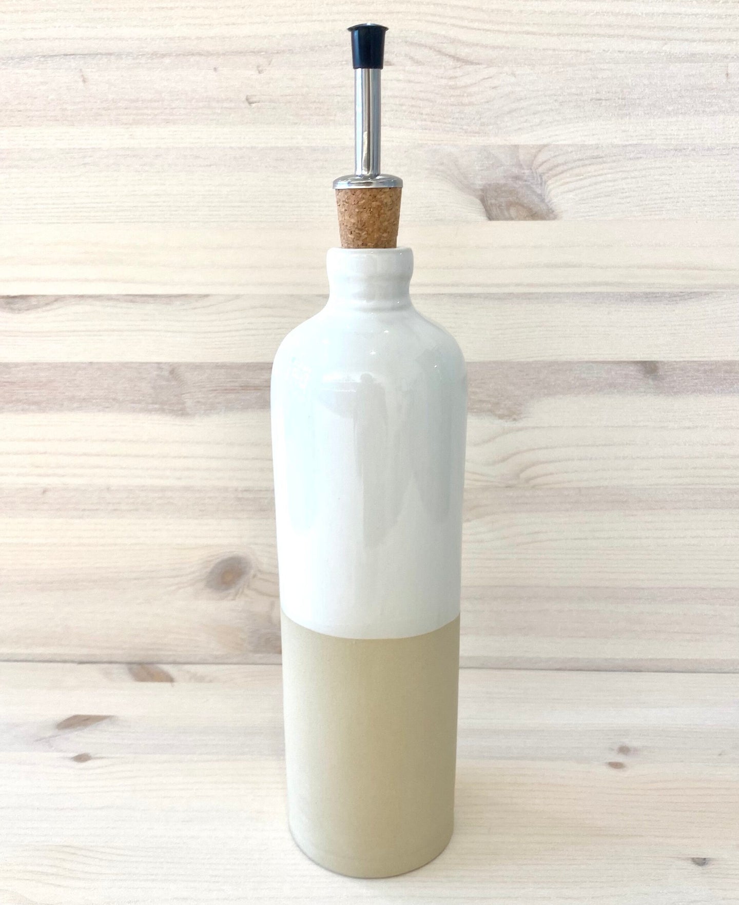 Oil and vinegar bottle 0.6l - white