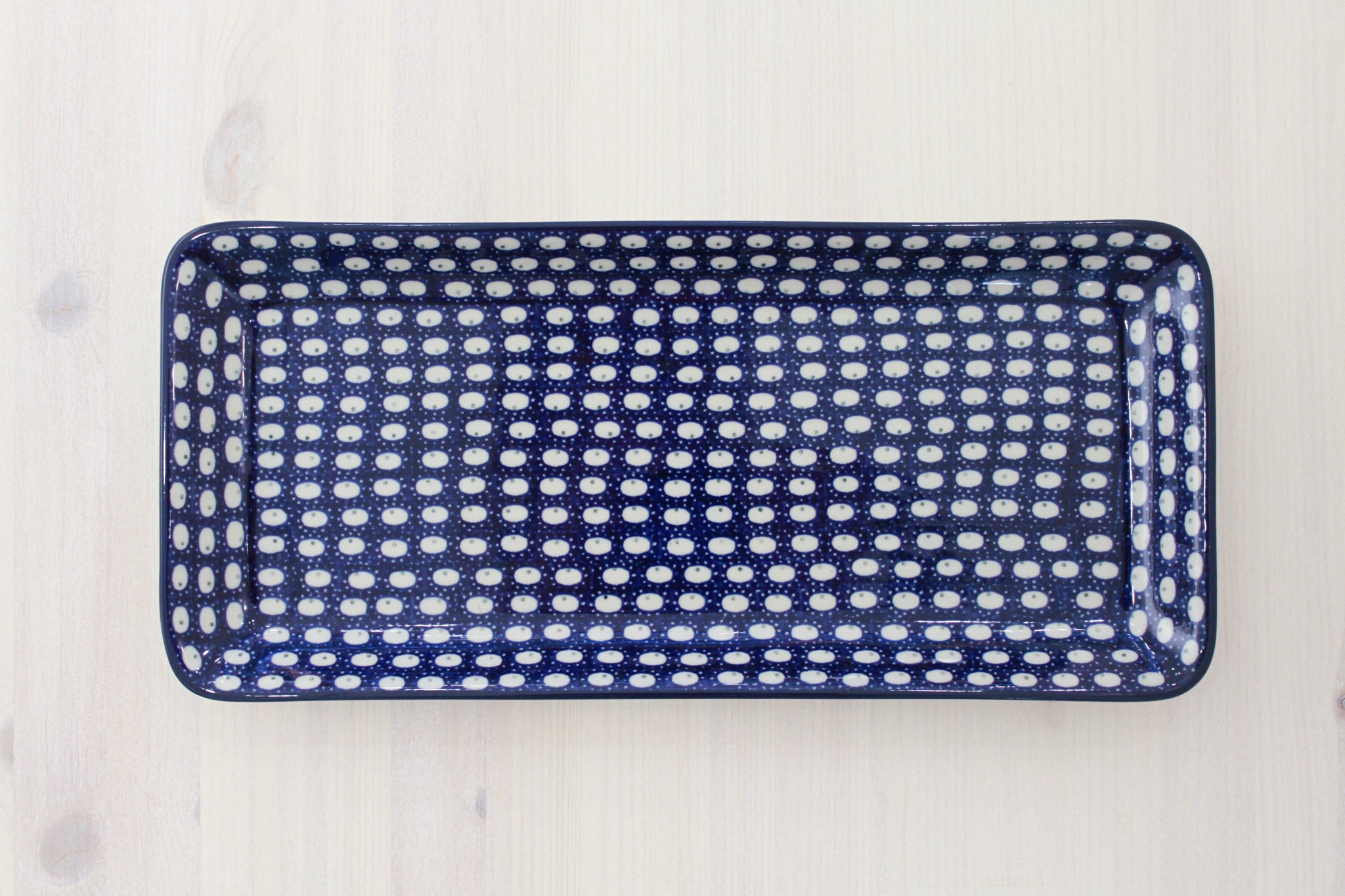 Serving plate 34 x 15.5cm - sapphire
